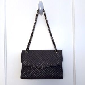 NWT Rebecca Minkoff Quilted Affair Convertible Shoulder Bag in Glazed Smoke Grey